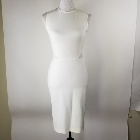 kora rae cut out twill dress mesh back medium - Picture 3 of 8